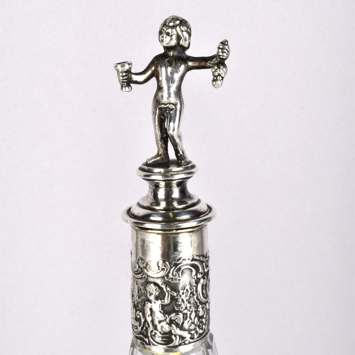 Continental Silver and Etched Bottles