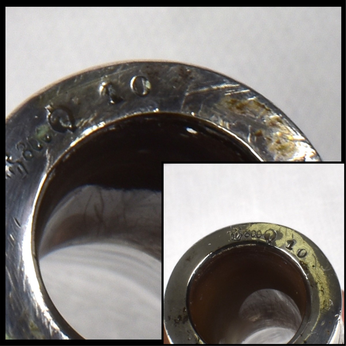 Continental Silver and Etched Bottles