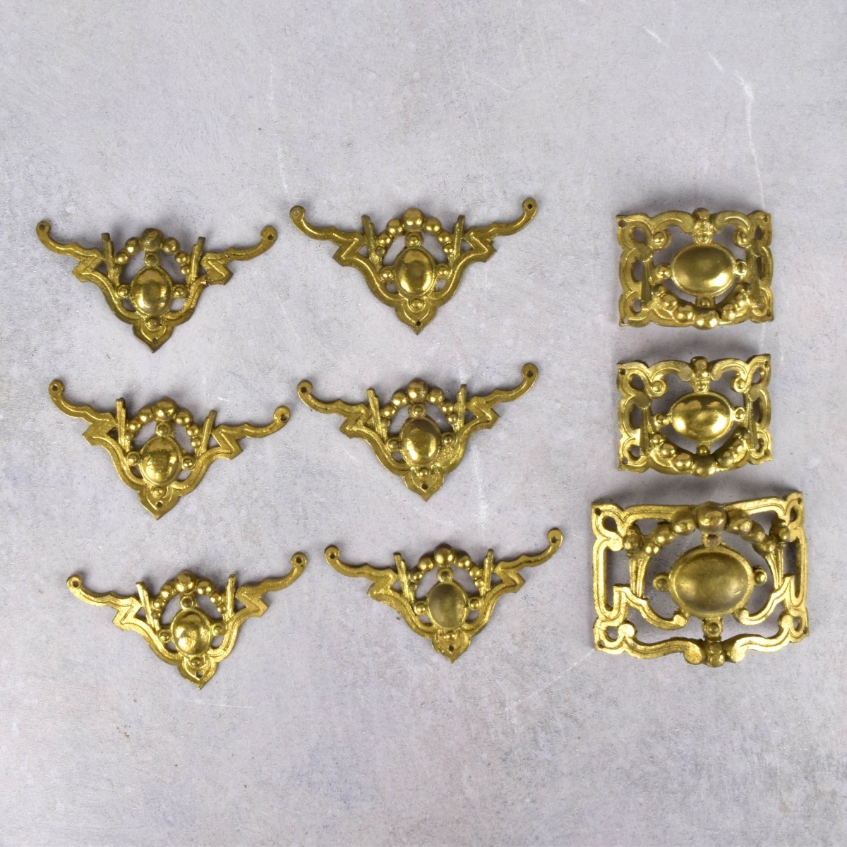Box Lot of French Ormolu Mounts