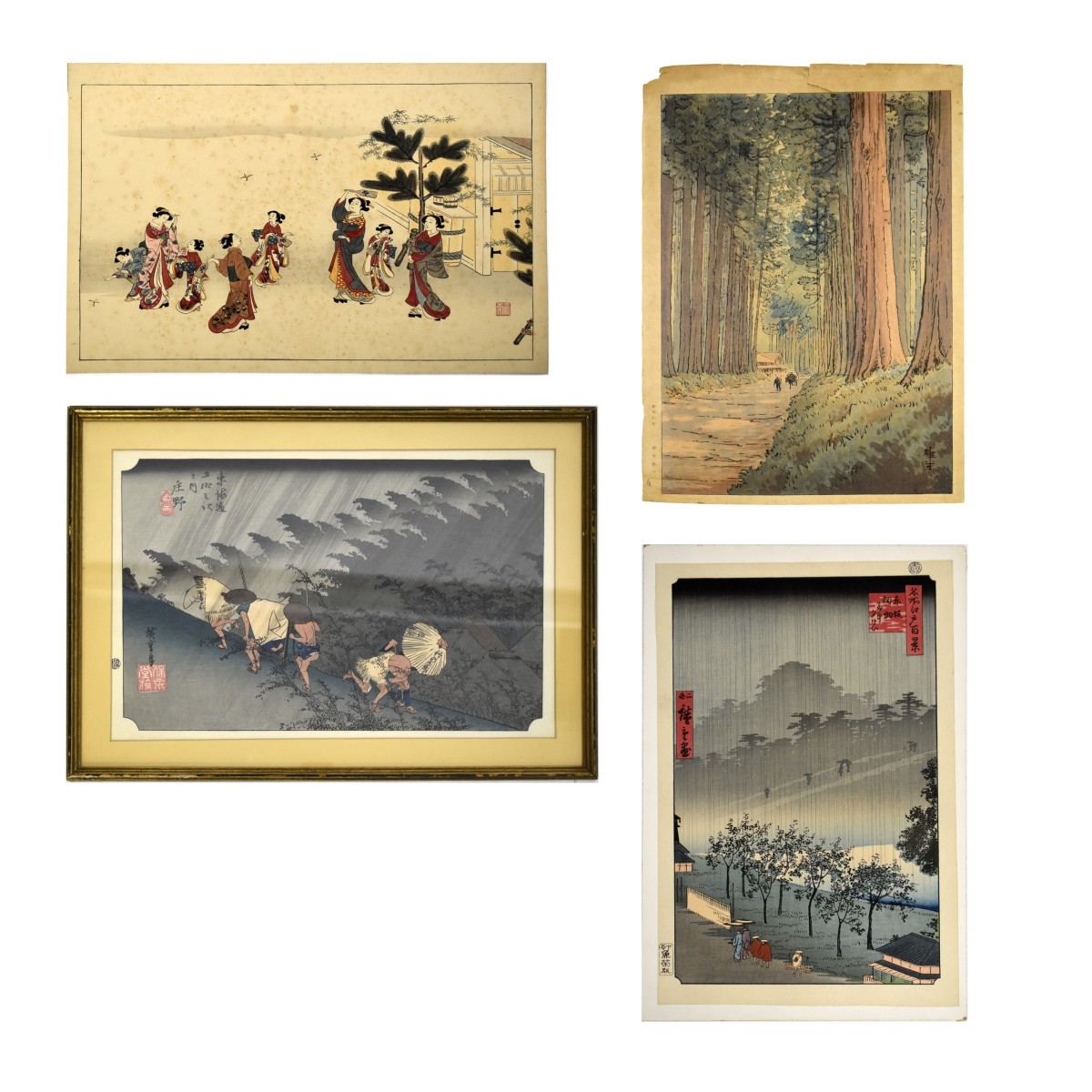 Antique Japanese Wood Block Prints