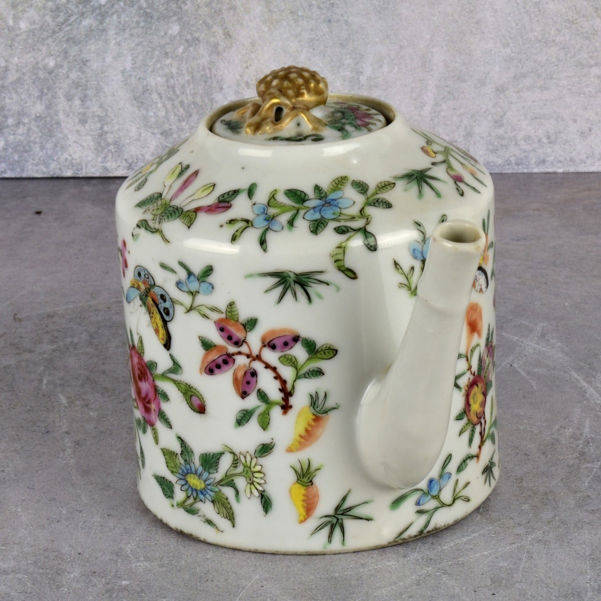 19th Century Chinese Famille Rose Teapot