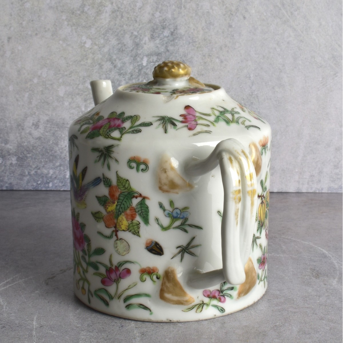 19th Century Chinese Famille Rose Teapot