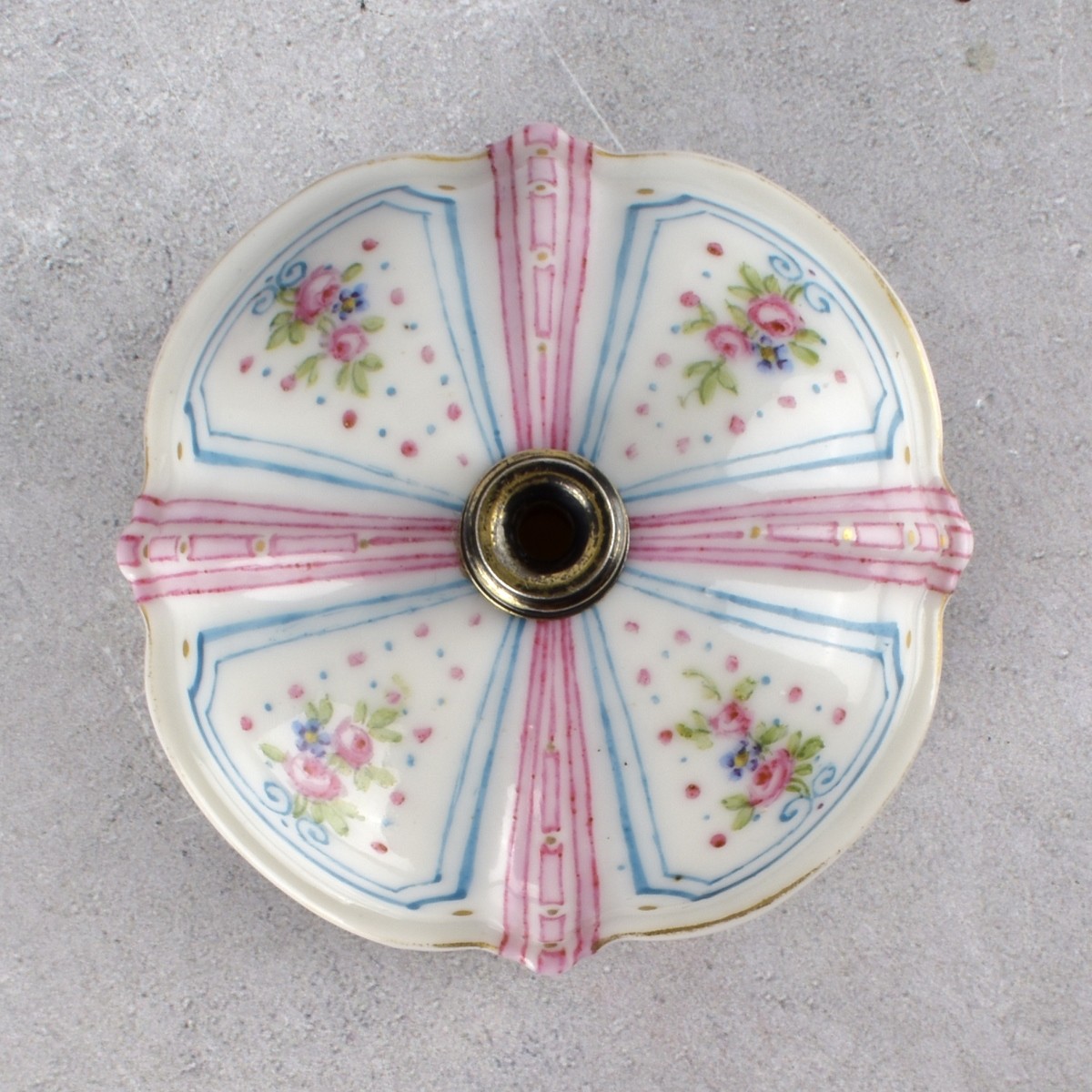Three Sterling and Porcelain Items.