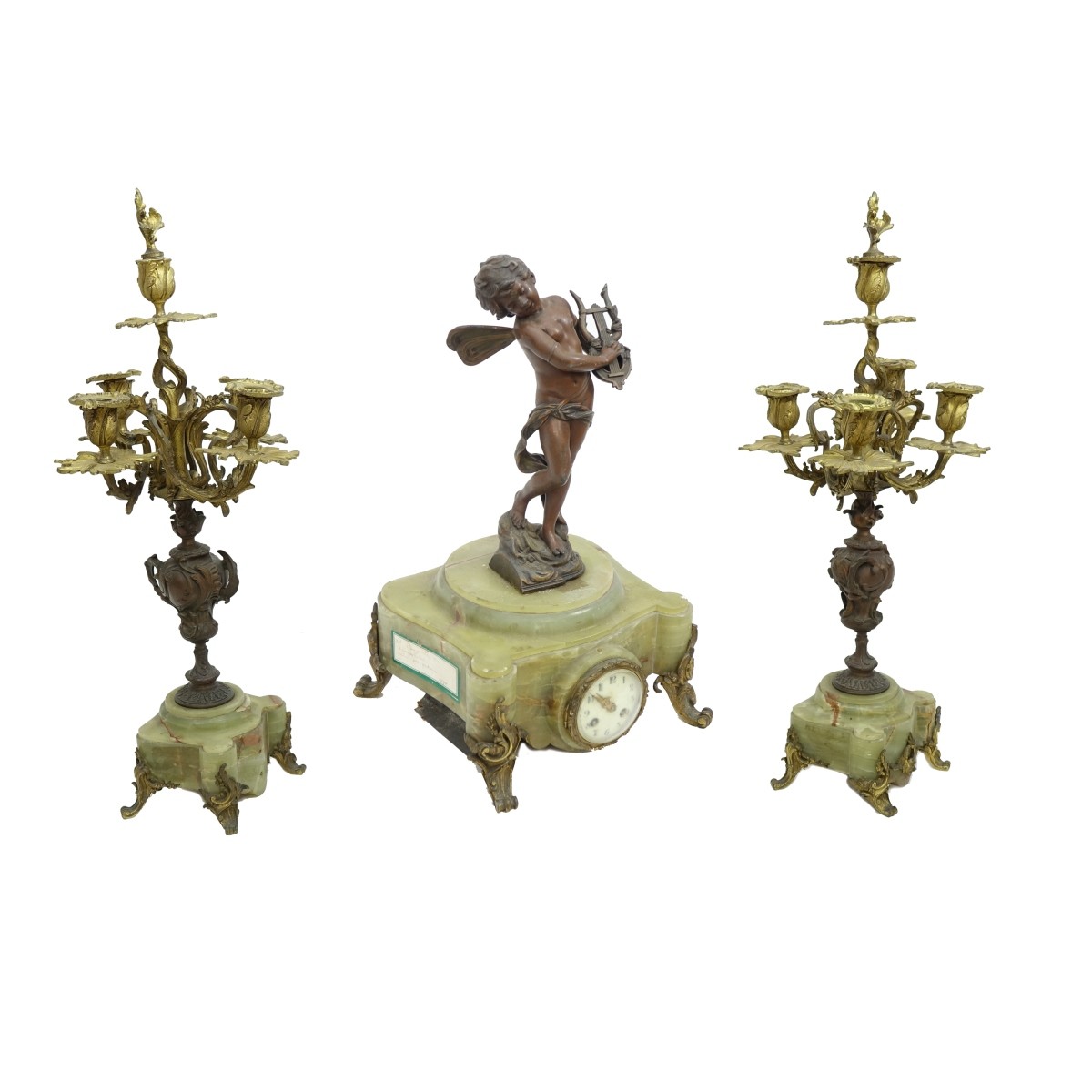 Antique French Garniture Set