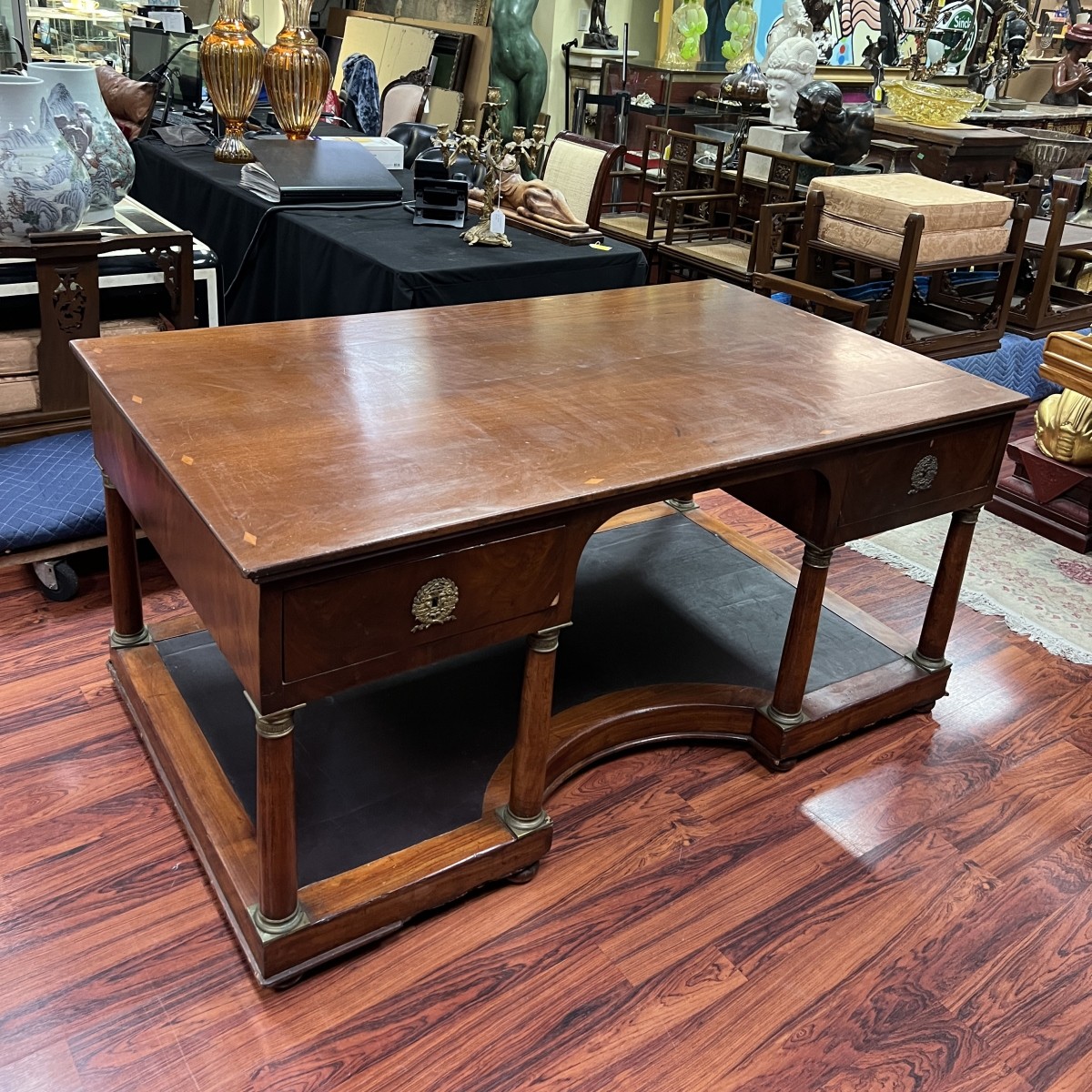 Circa 1820s French Empire Partner's Desk