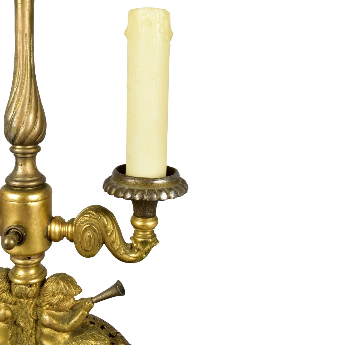 Antique French Empire Style Bouliette Lamp