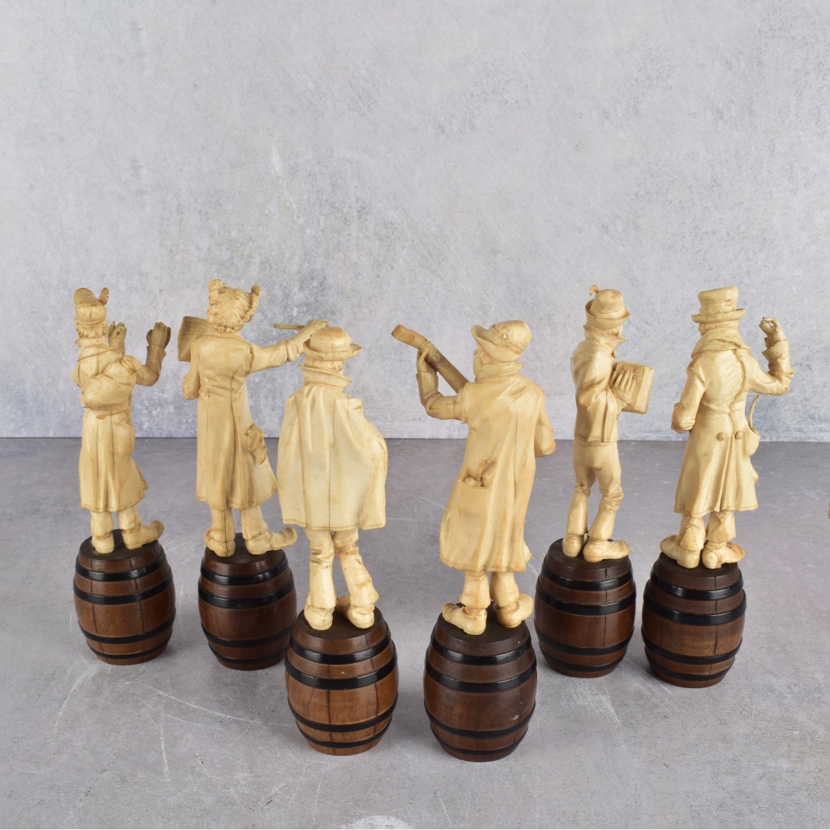 19th Century Carved German Marching Band