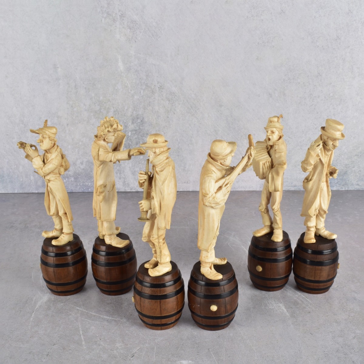 19th Century Carved German Marching Band