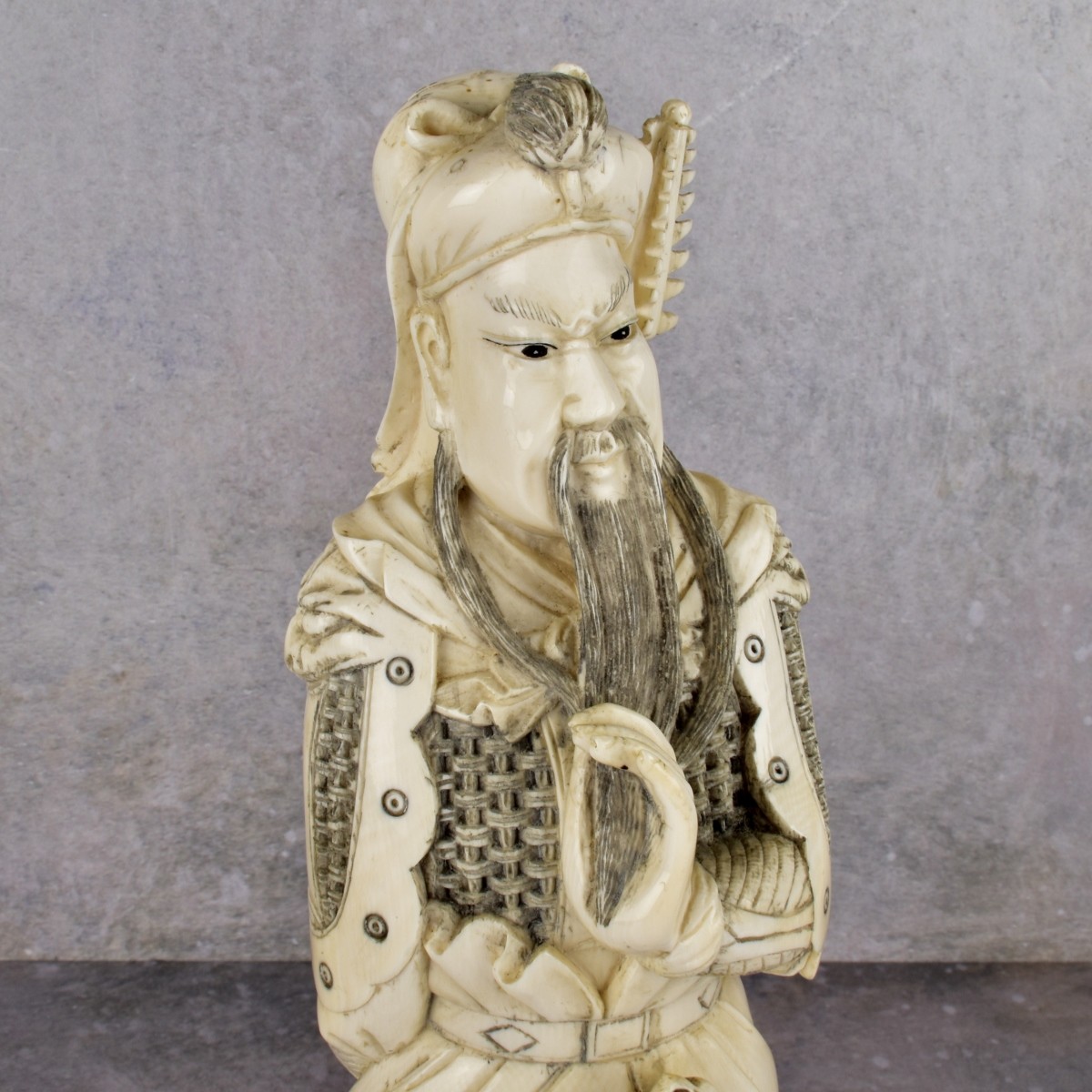 Vintage Japanese Carved Okimono Figure