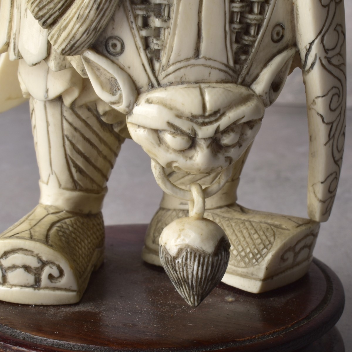 Vintage Japanese Carved Okimono Figure