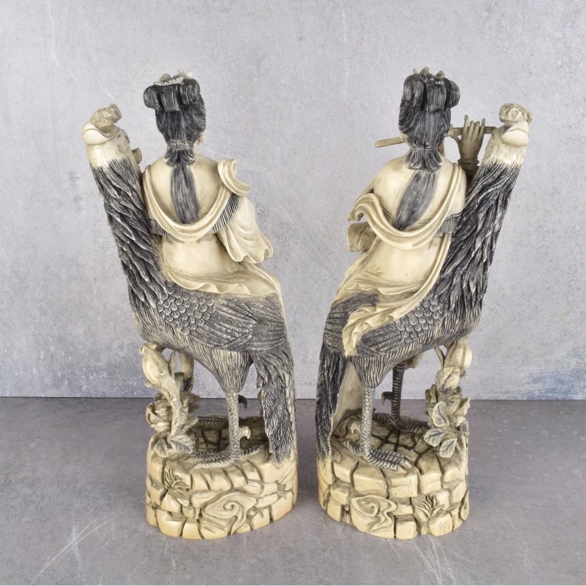 19/20th Century Carved Chinese Figures