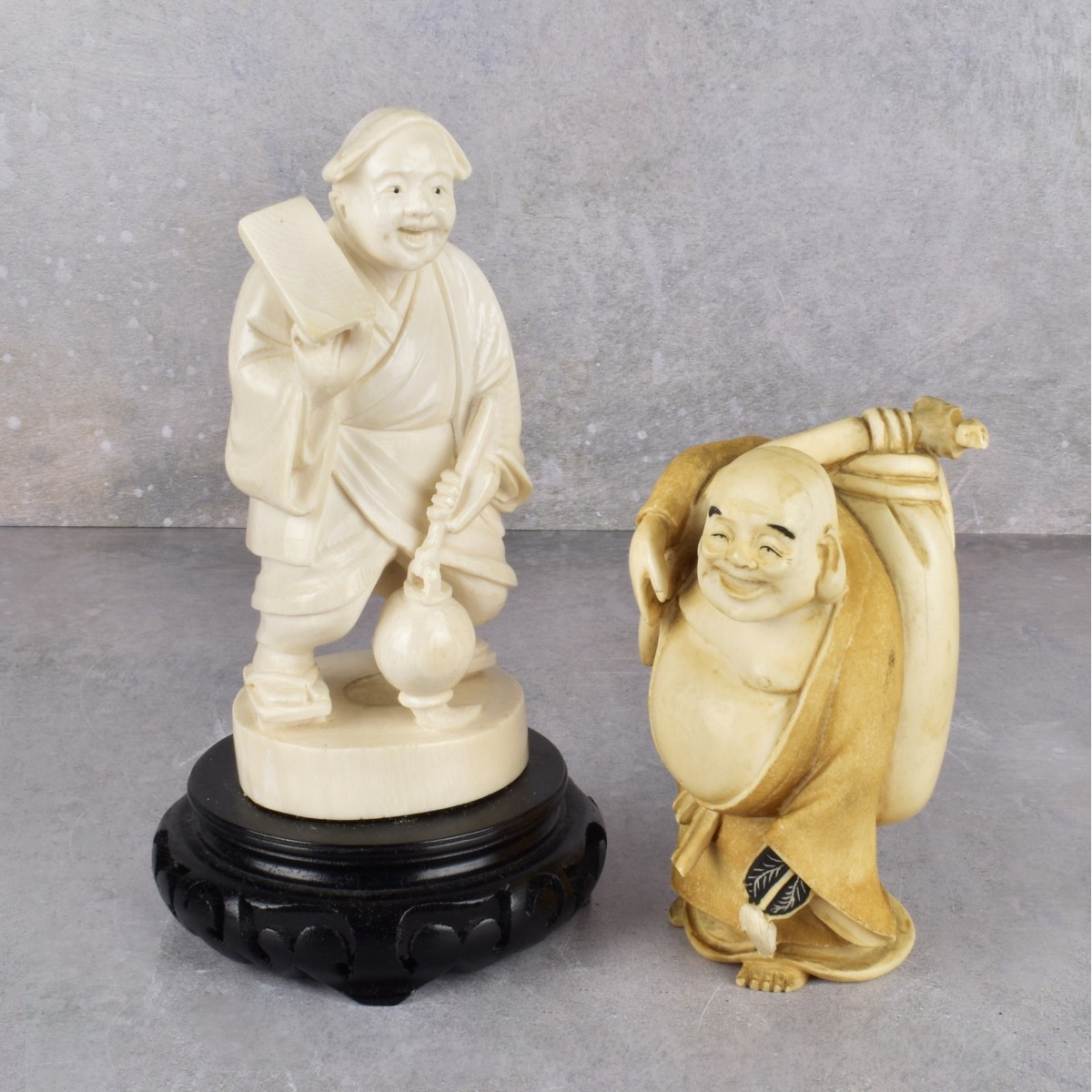 Vintage Japanese Carved Figures