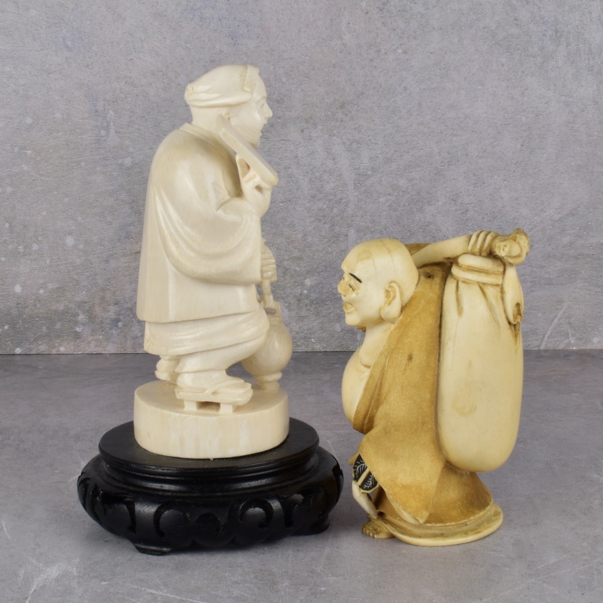 Vintage Japanese Carved Figures