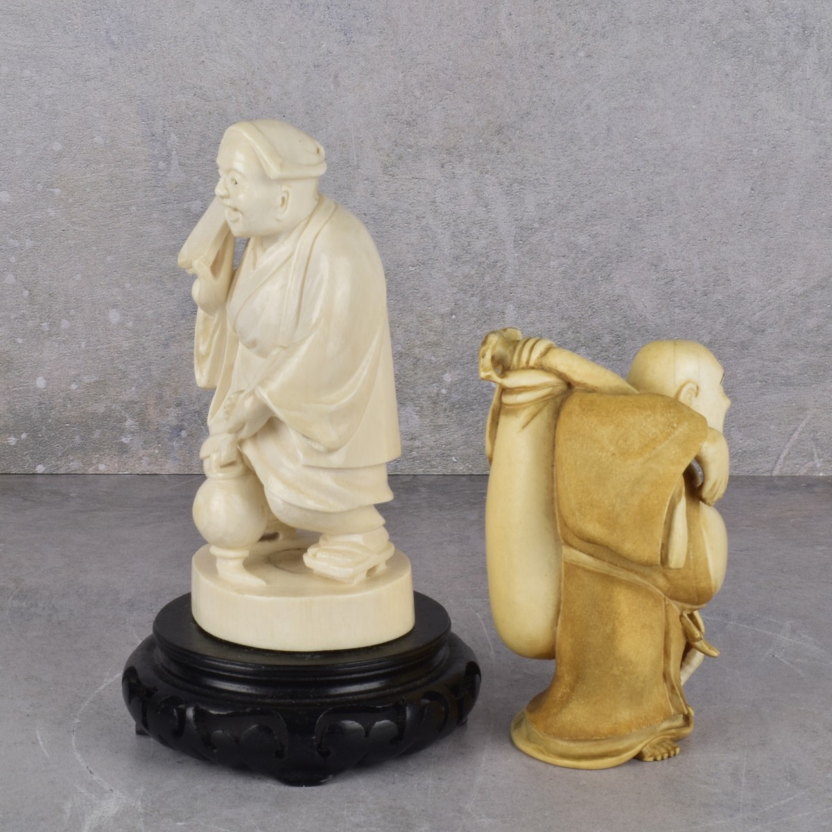 Vintage Japanese Carved Figures