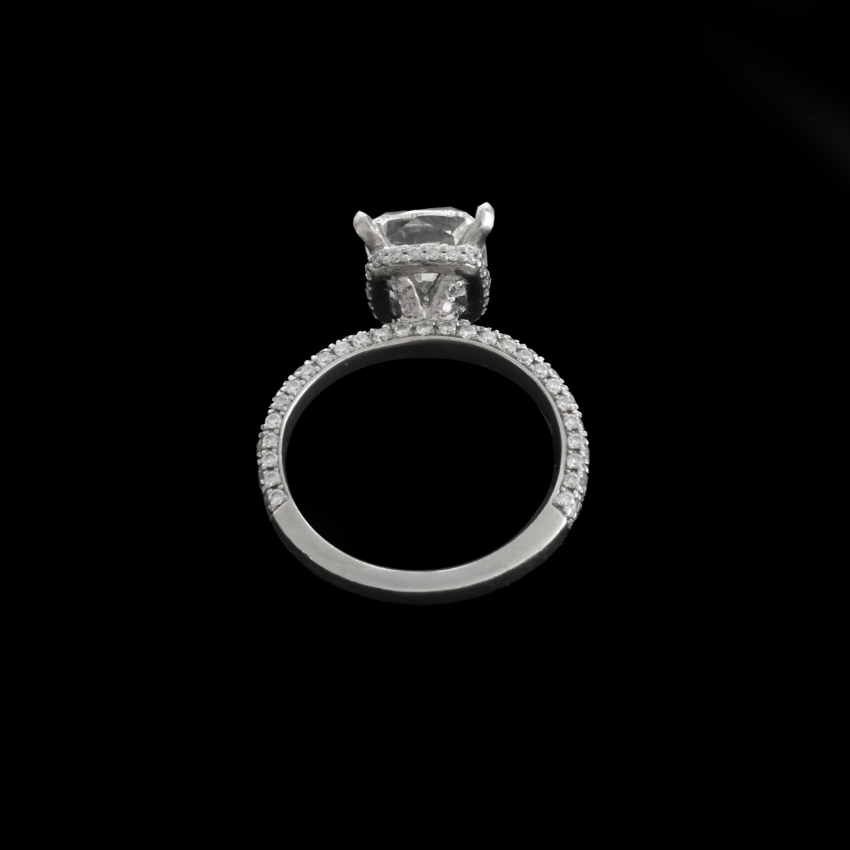 GIA Diamond and Platinum Ring