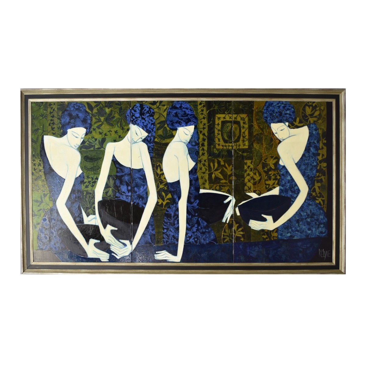Kelyne (Born 1955) Triptic O/C