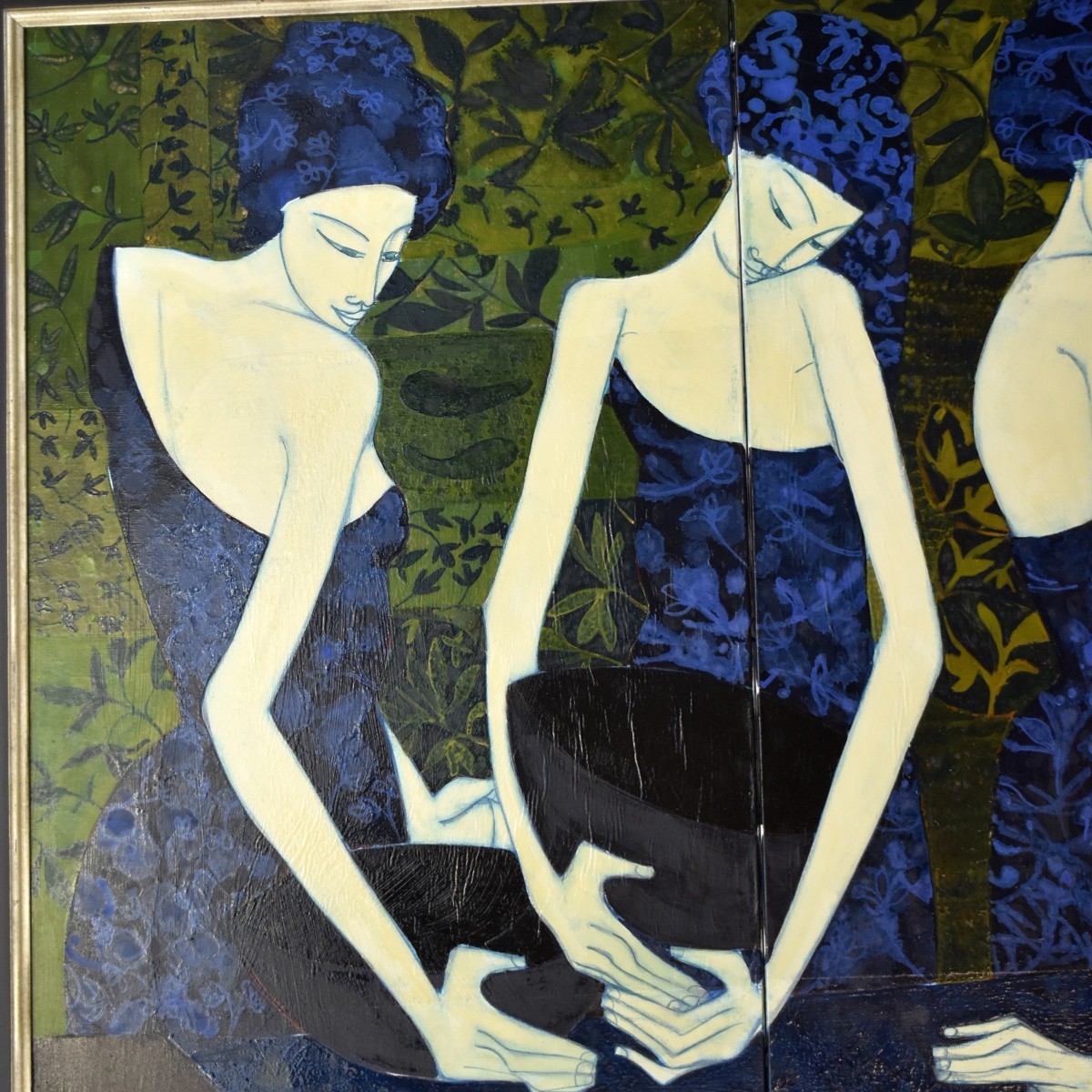 Kelyne (Born 1955) Triptic O/C