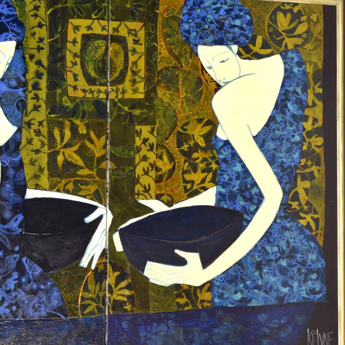 Kelyne (Born 1955) Triptic O/C