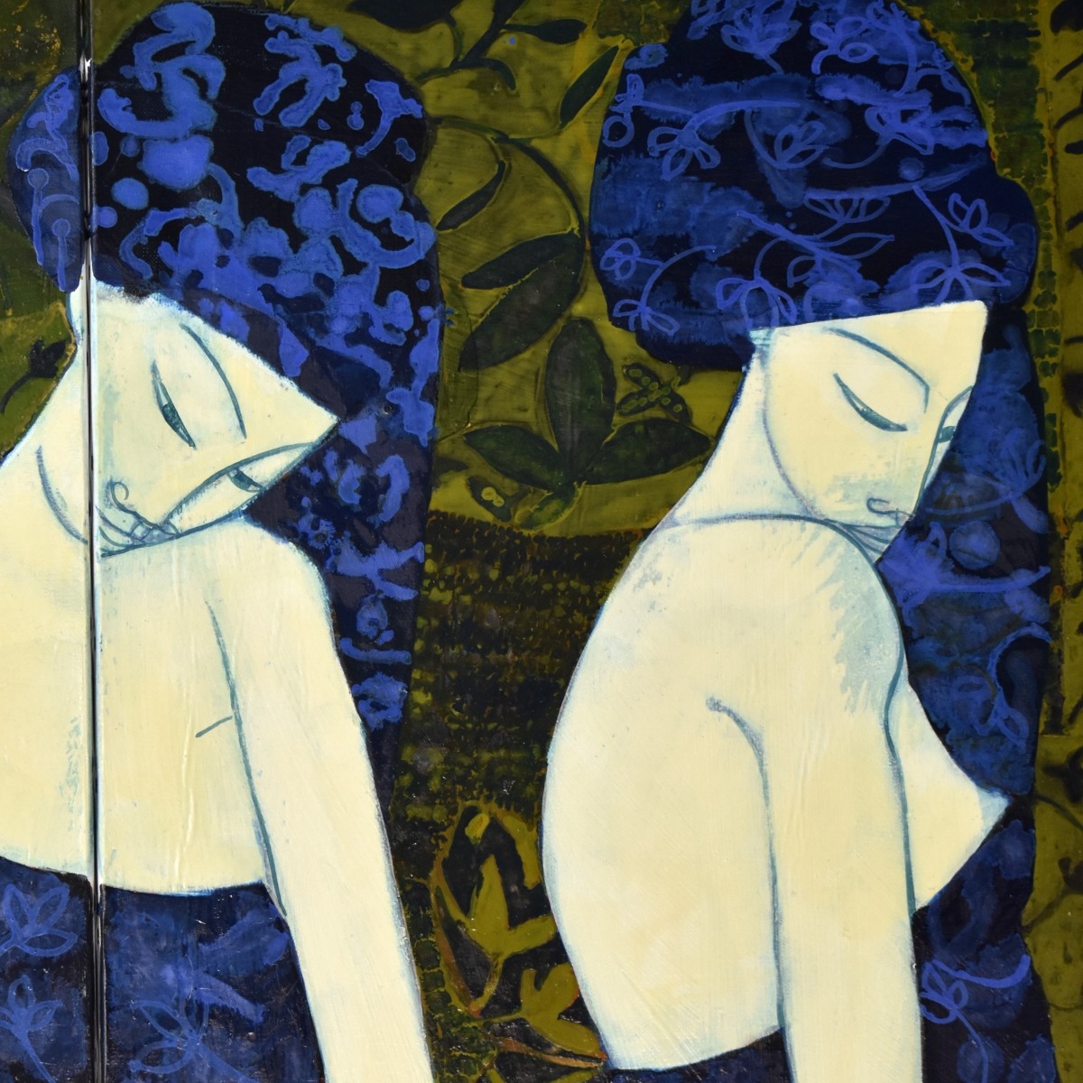 Kelyne (Born 1955) Triptic O/C