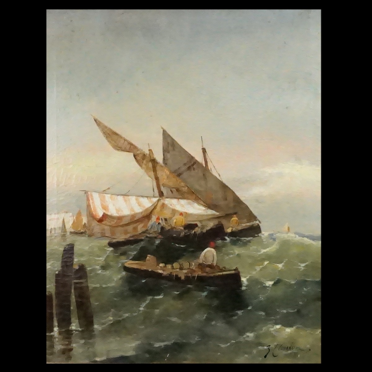 J. Claiton (19/20th C.) O/C