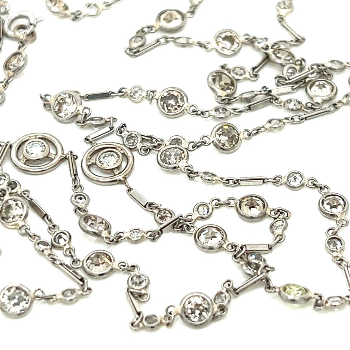 Art Deco Diamond and Platinum Necklace