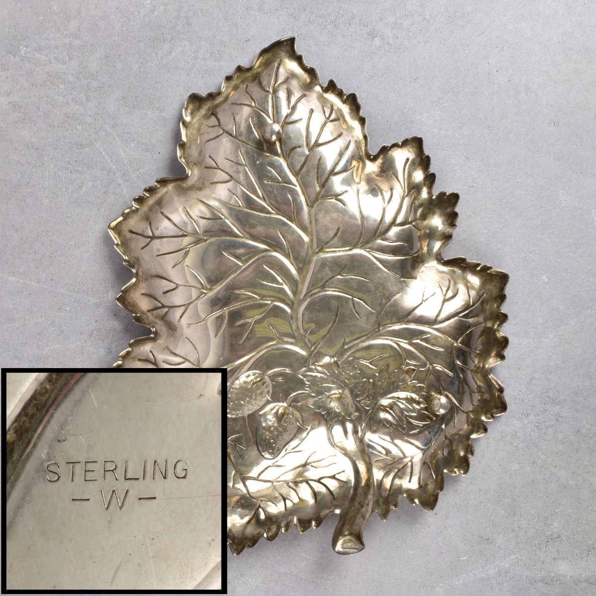 Antique Sterling Silver Candy Dish