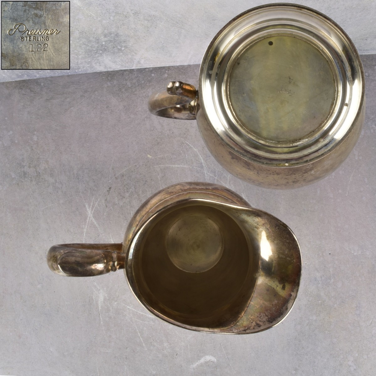 Mid 20th C. Preisner Sterling Silver Water Pitcher