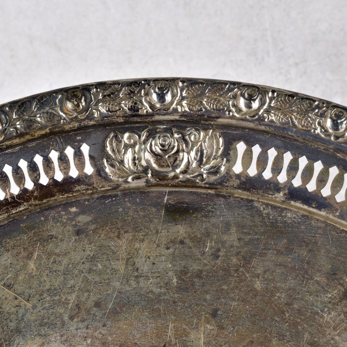 Antique Royal Rose Sterling Silver Plate