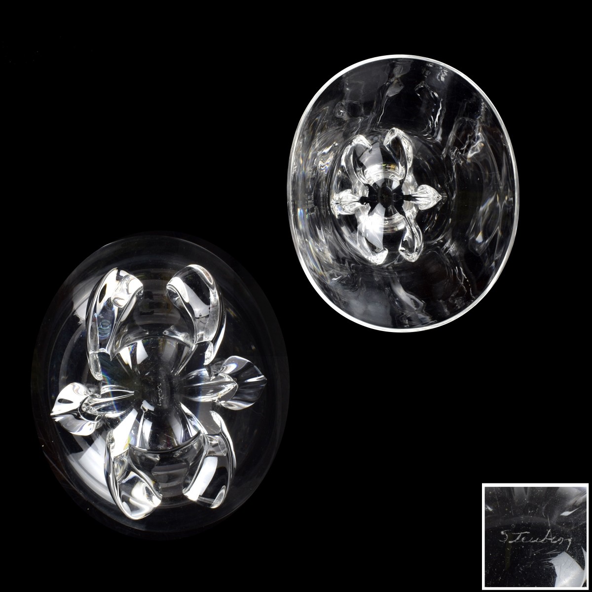 Steuben Clear Crystal Art Glass Bowl