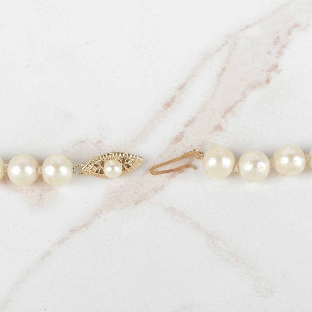 Pearl and 14K Necklace
