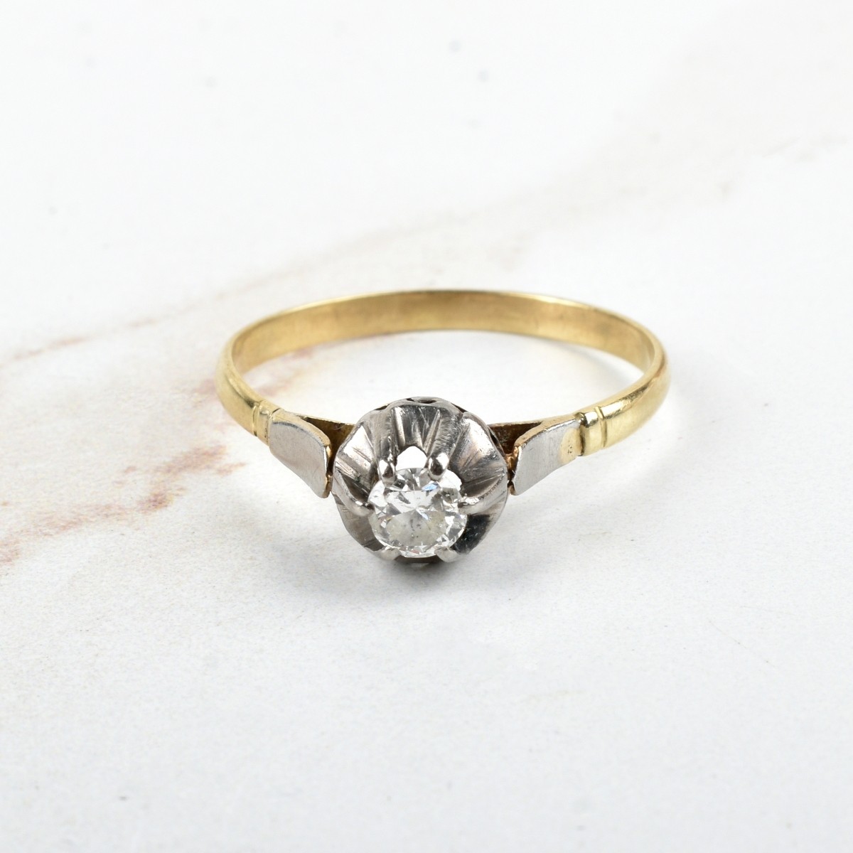 Diamond and 14K Ring