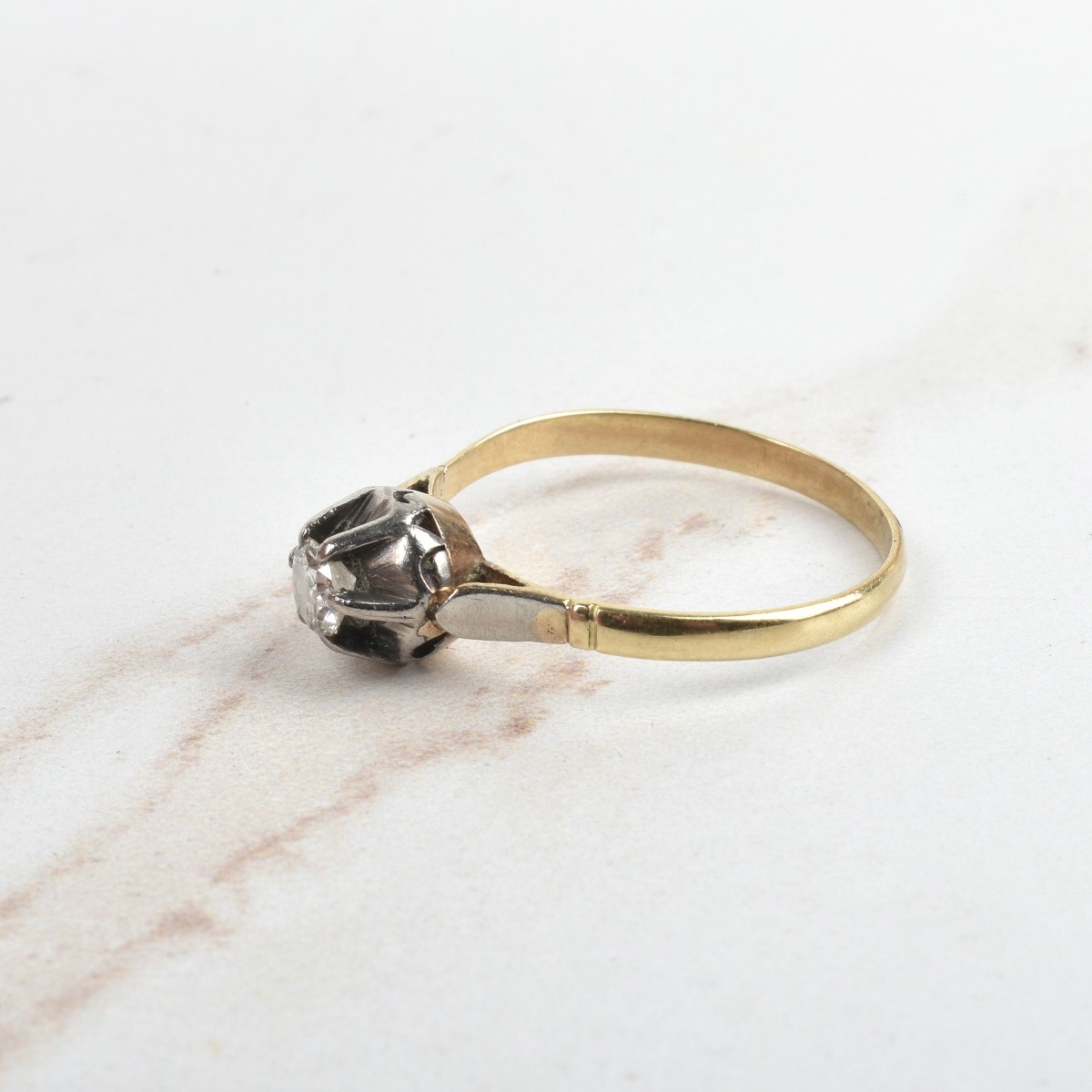 Diamond and 14K Ring