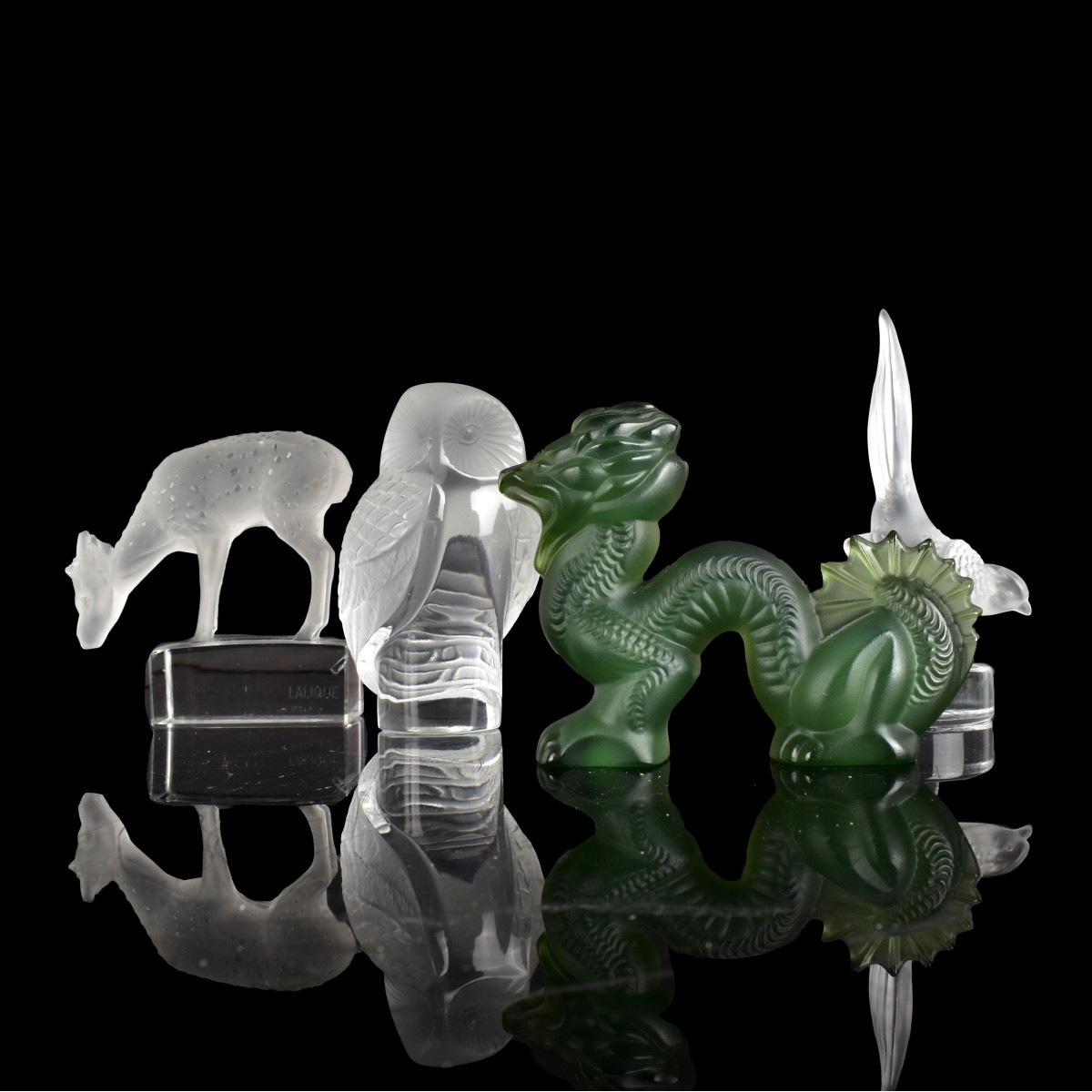 Lalique France Crystal Figurines