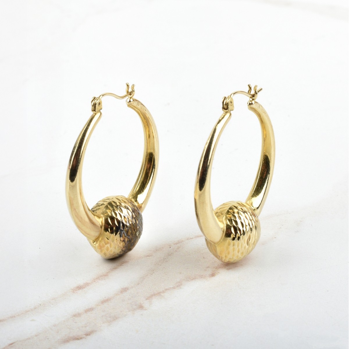 14K Hoop Earrings
