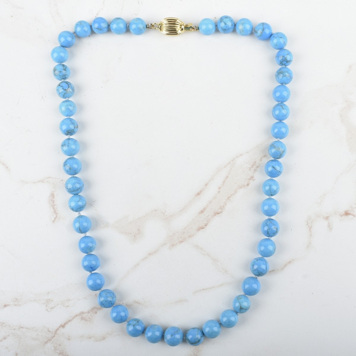 Turquoise Bead Necklace