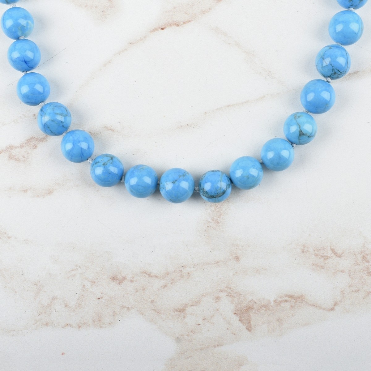 Turquoise Bead Necklace