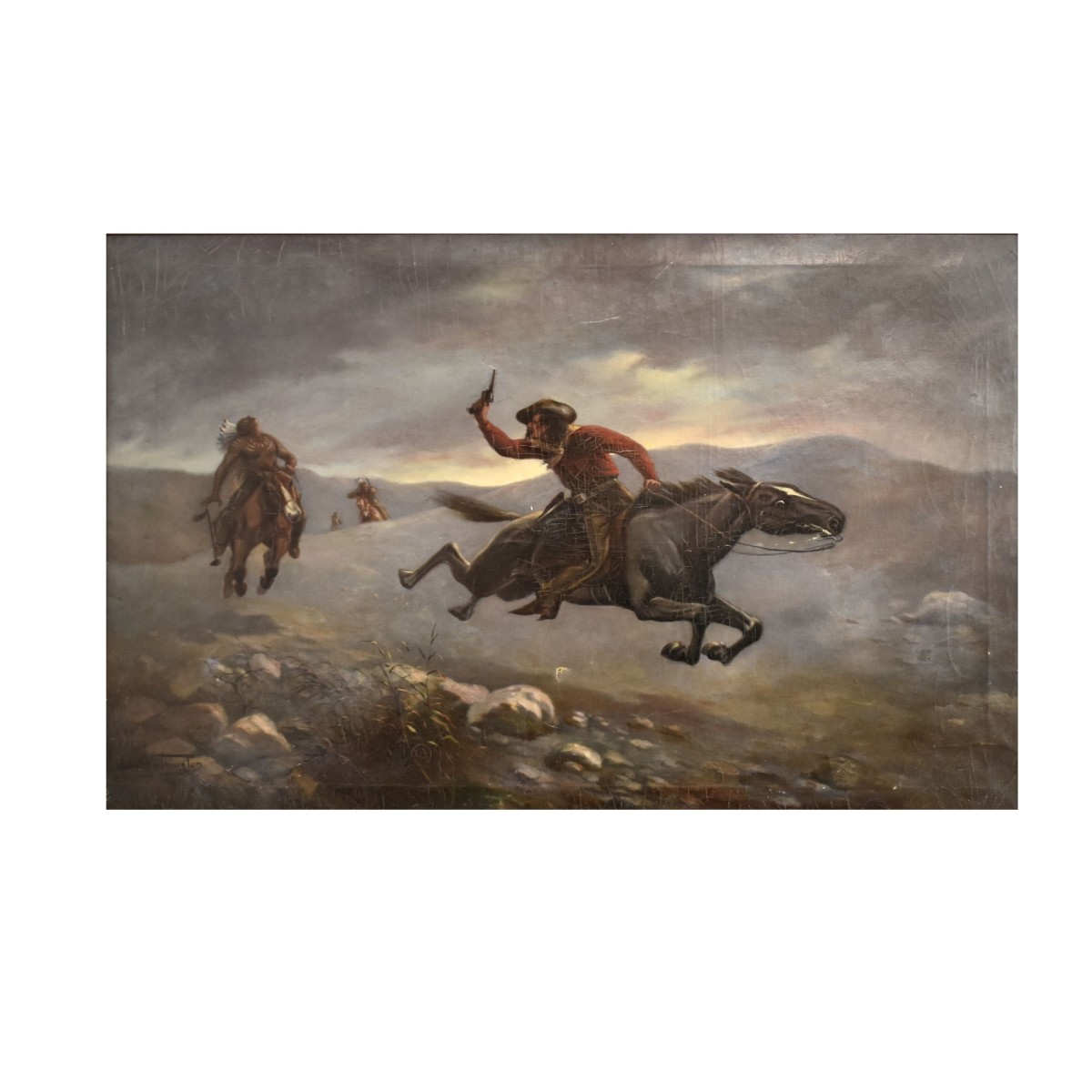 John Worthington Western Oil on Canvas