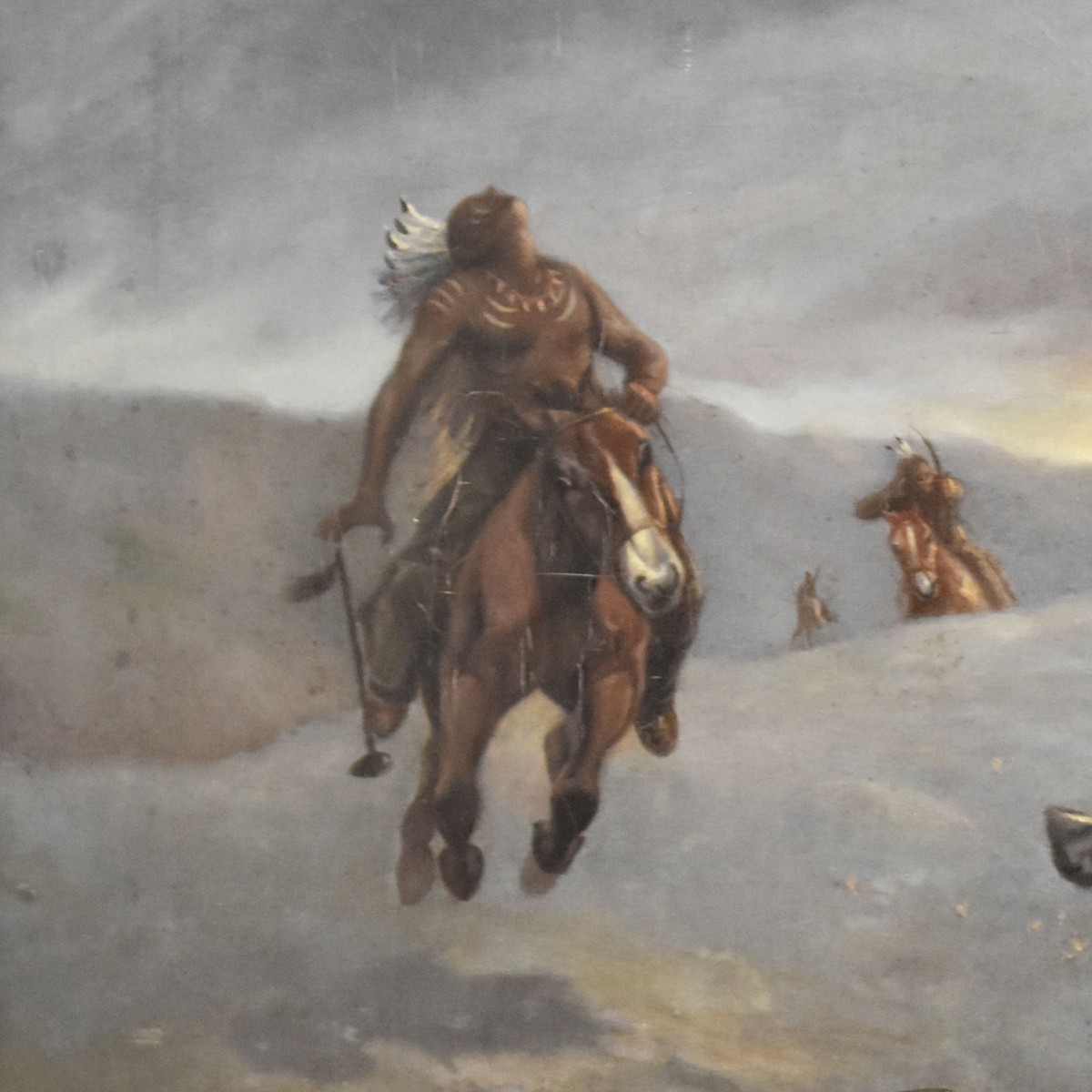 John Worthington Western Oil on Canvas