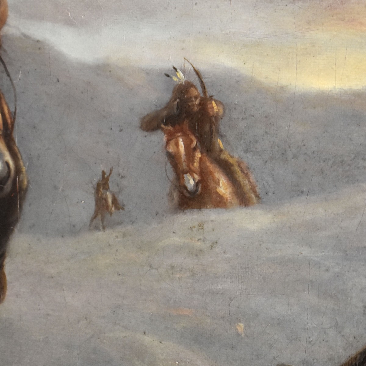 John Worthington Western Oil on Canvas