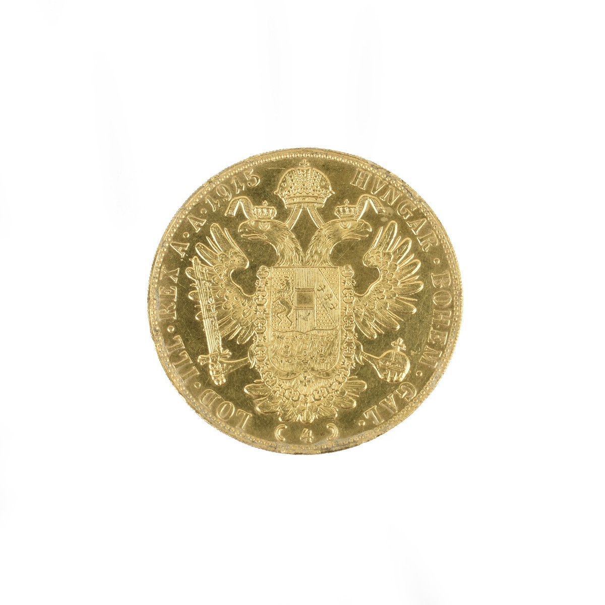 1915 Austrian 4 Ducat Gold Coin