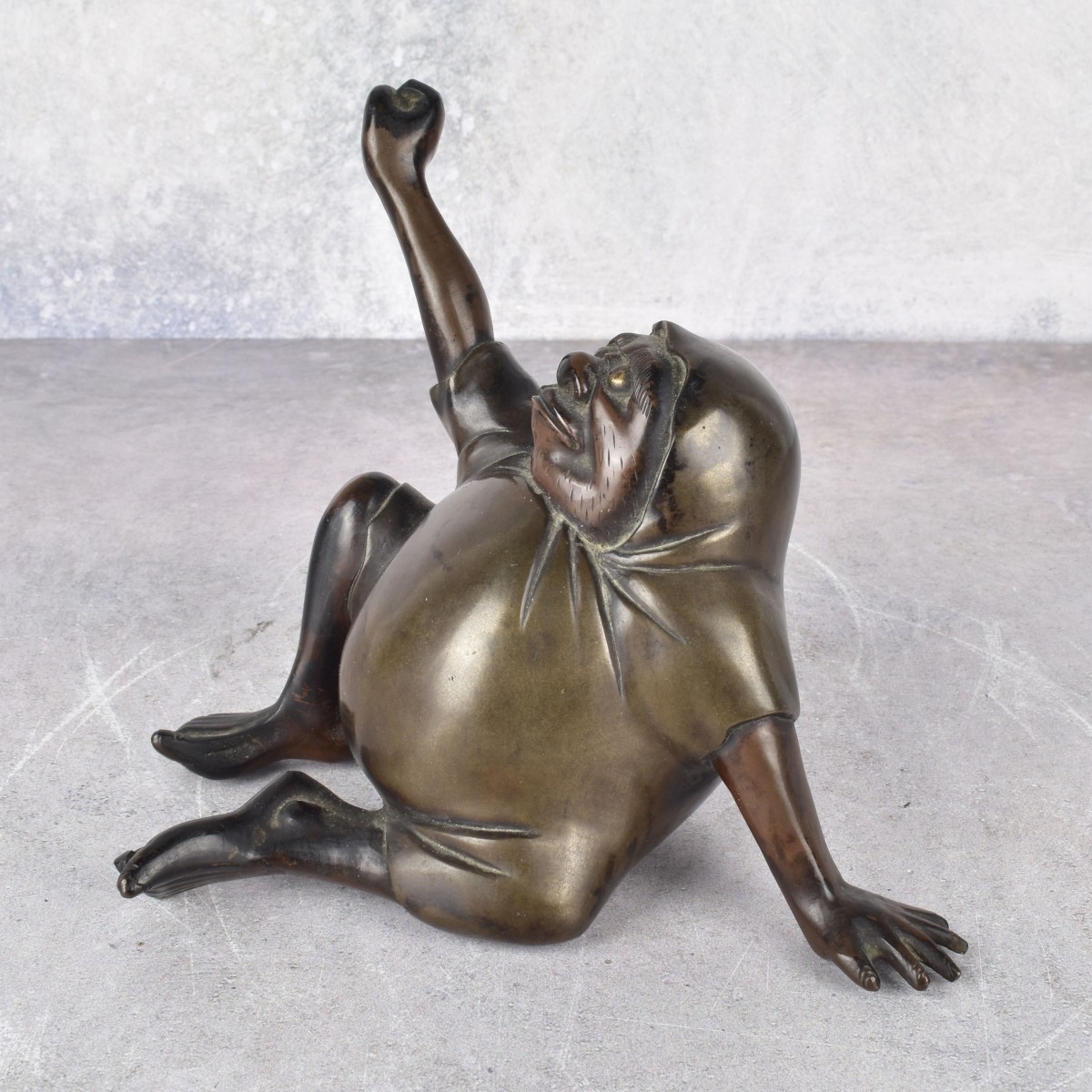 Meiji Period Figurative Japanese Bronze