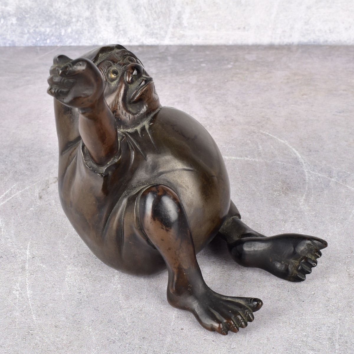 Meiji Period Figurative Japanese Bronze