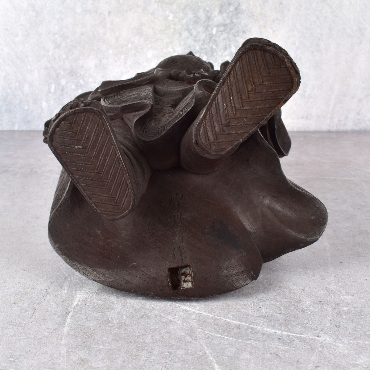 Antique Chinese Guan Yu Wood Figurine