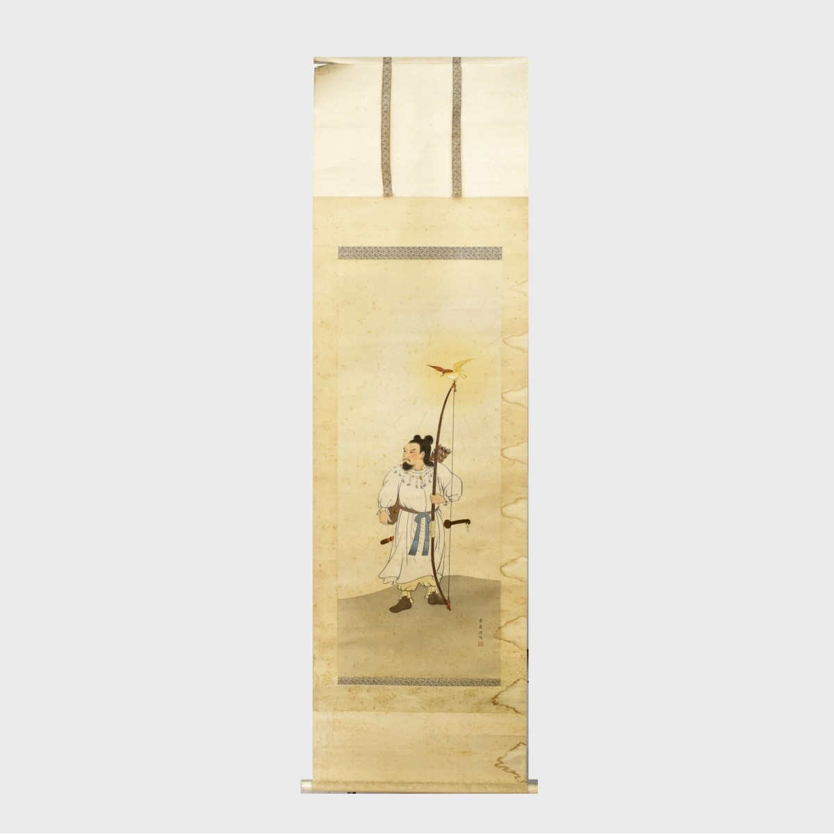 Chinese Scroll Warrior Archer
