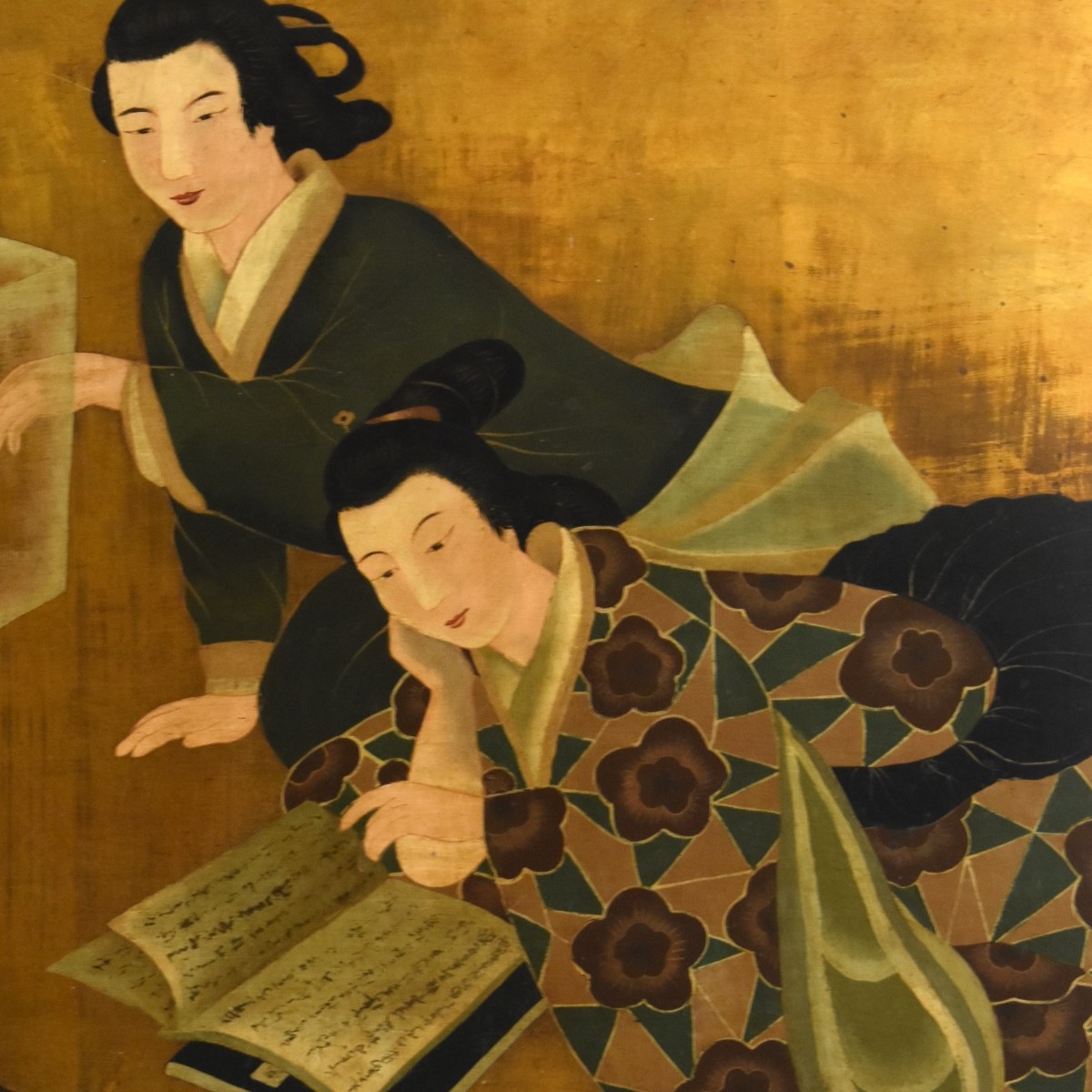 Pair of Japanese Wall Hanging Panels
