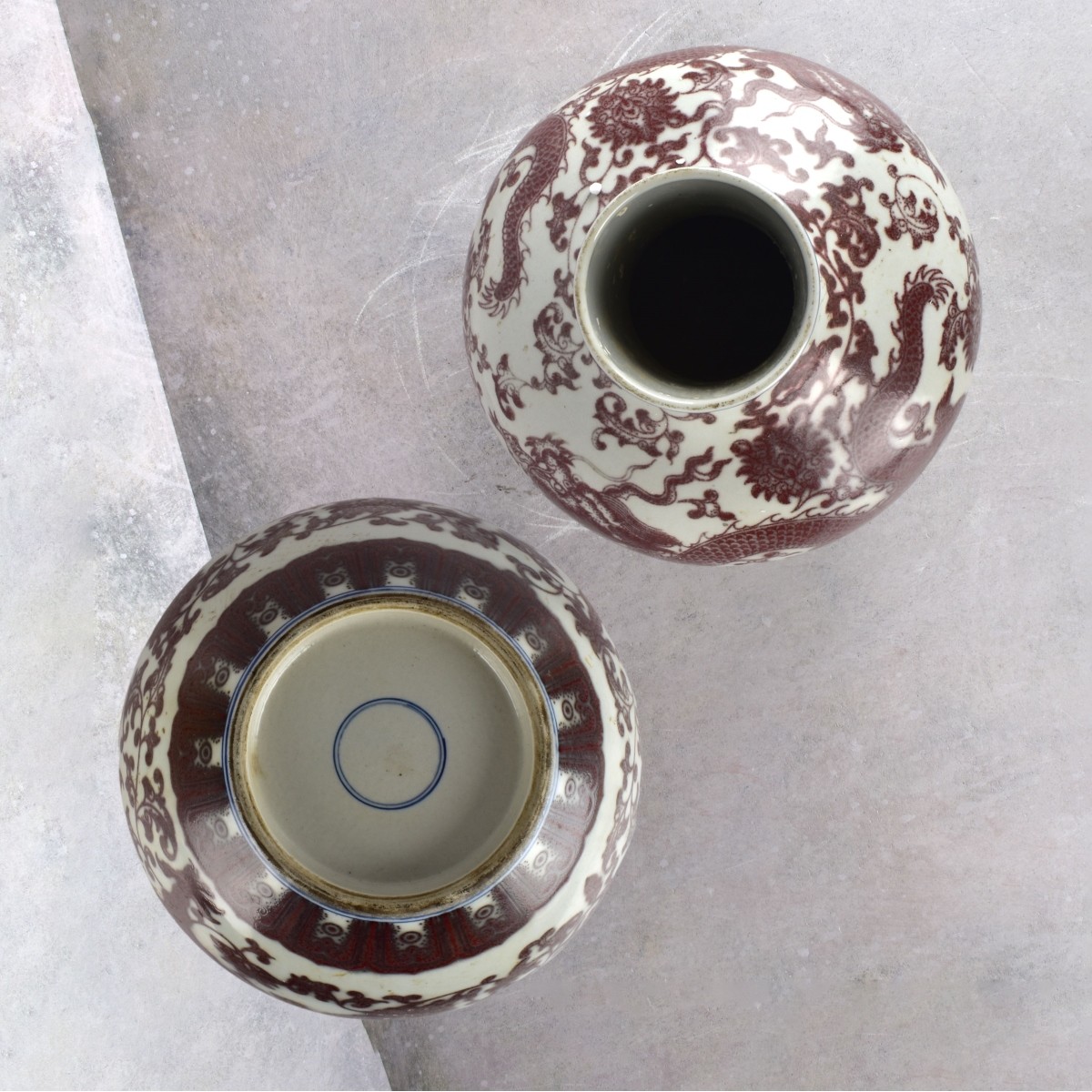 Chinese Underglaze Red Porcelain Vase