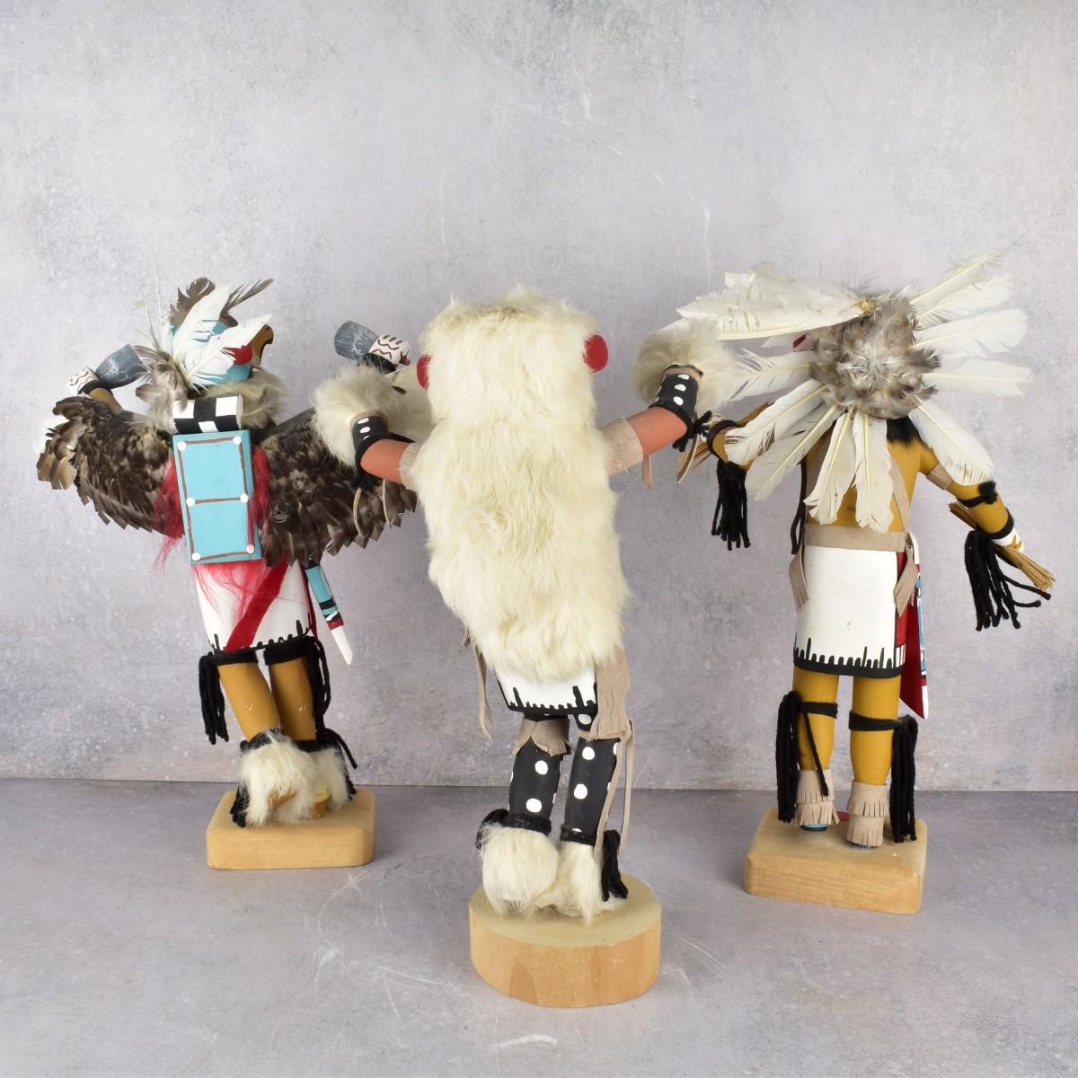 Vintage Native American Hopi Kachina Carved Wood D