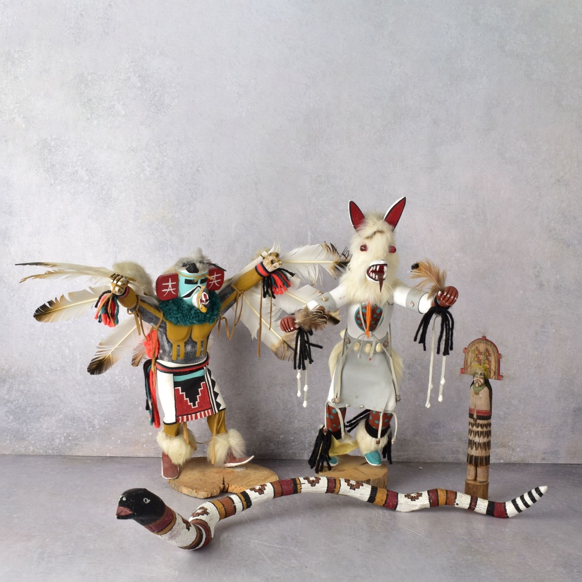 Vintage Native American Hopi Kachina Carvings