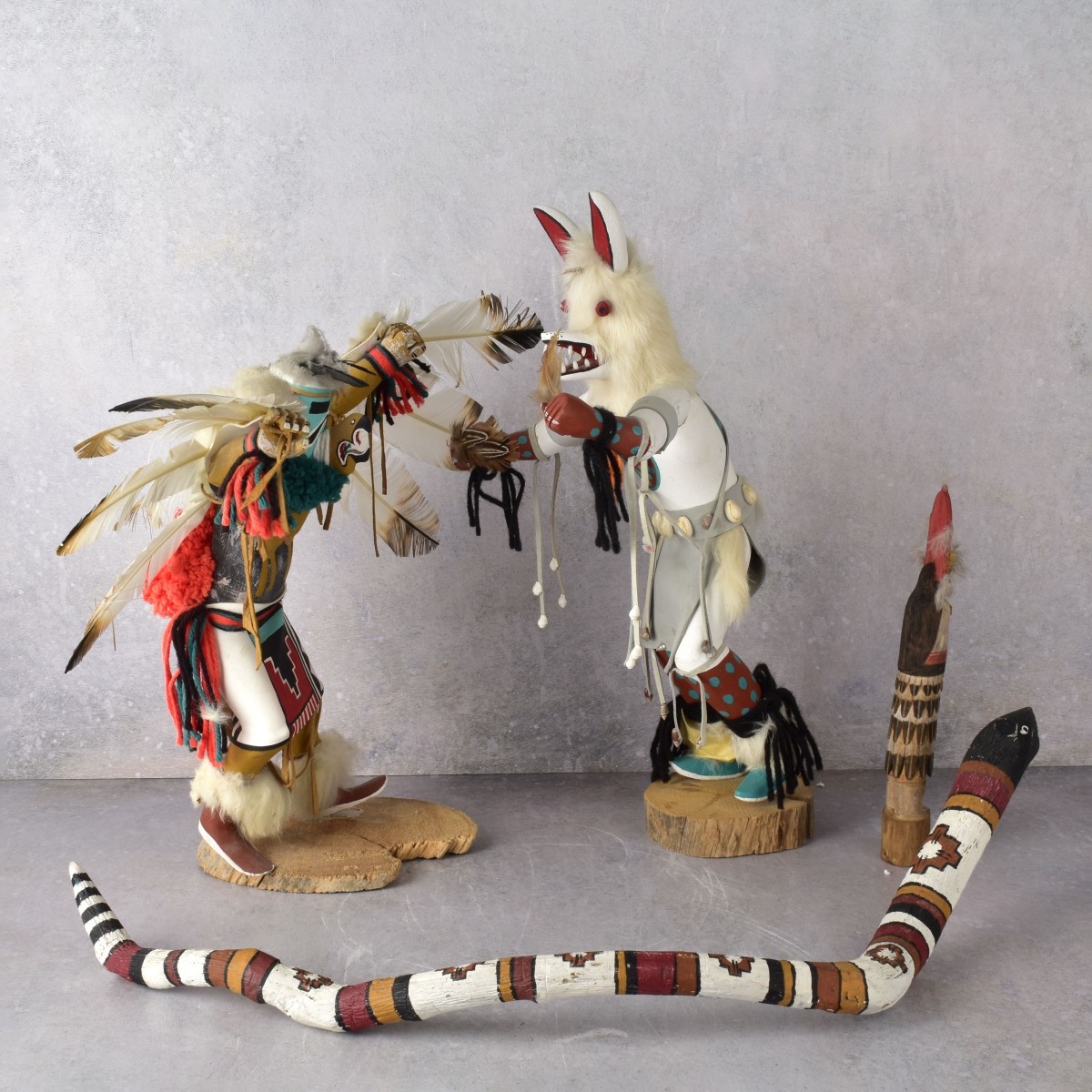 Vintage Native American Hopi Kachina Carvings