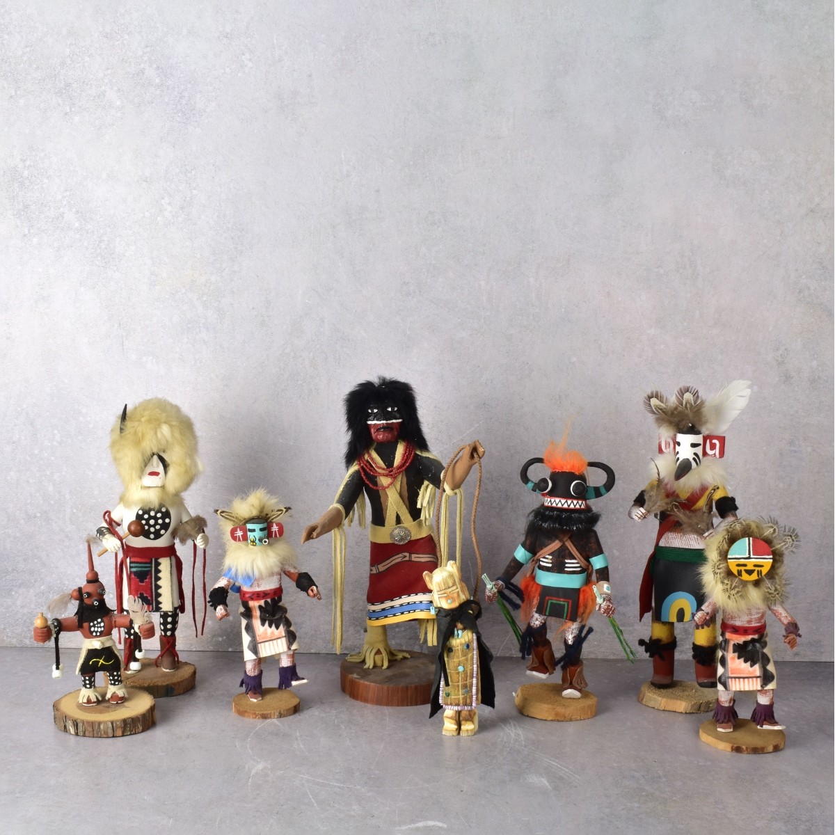 Vintage Native American Hopi Kachina Carved Dolls